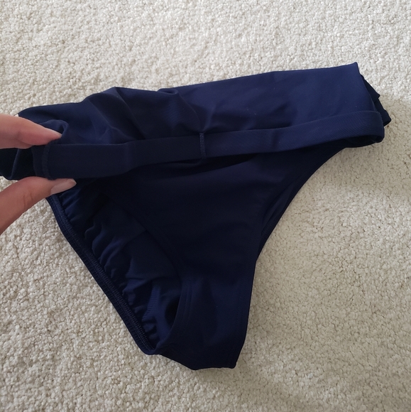 SOLD Tory Burch T-Belt High Waisted 2-piece Bikini Navy szS - Picture 10 of 16